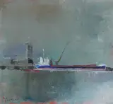 Peter Pearson, SHIP UNLOADING, NEW ROSS, COUNTY WEXFORD