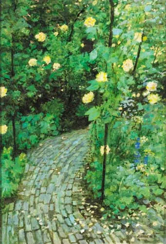 YELLOW ROSES by Jack Cudworth, oil on board, offered May 2007