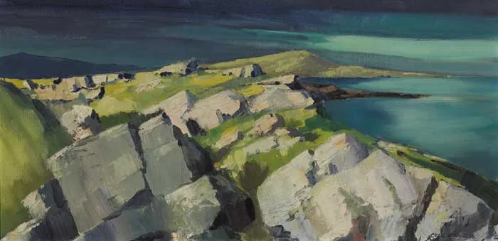 CONNEMARA LANDSCAPE by Cecil Maguire, 1962, oil on board, sold May 2007