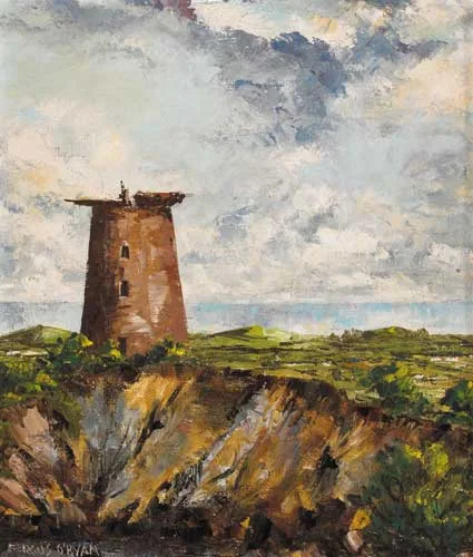 FELTRIM, COUNTY DUBLIN by Fergus O'Ryan, oil on board, offered May 2007