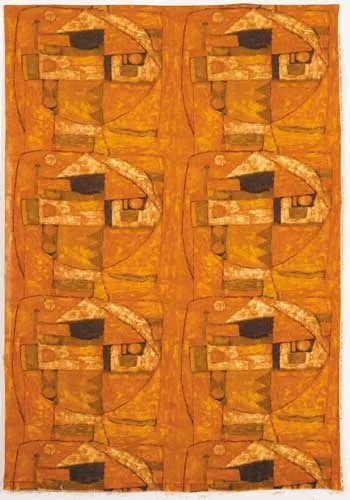 Padraig Mac Miadhachain, SUN GOD, circa 1969, vintage fabric panel