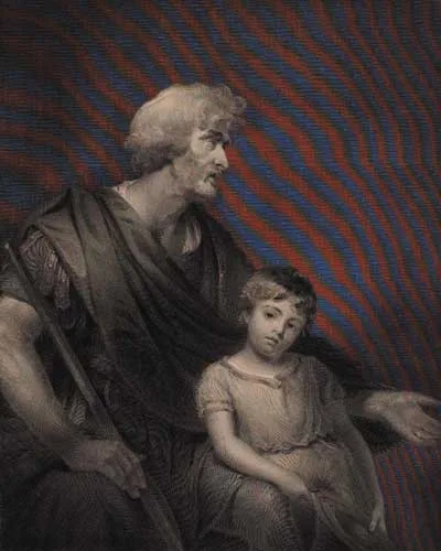 BELISARIUS by Martin Archer Shee, 1844, steel engraving published 1844 by the Royal Irish Art Union, offered May 2007