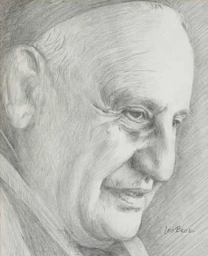 Leo Broe, POPE JOHN XXIII, pencil