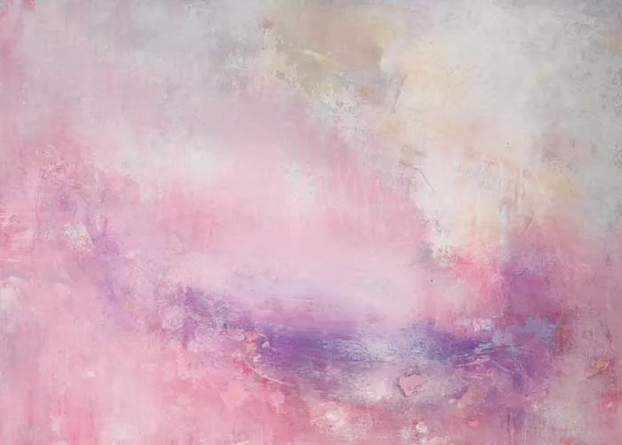 Ross Wilson, FIELD OF THE ANGELS, mixed media on board