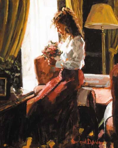 MORNING LIGHT by Rowland Davidson, oil on canvas, sold May 2007