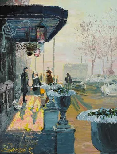 Wilhelm Balcerzak, THE GRESHAM IN THE 1970s, oil on canvas