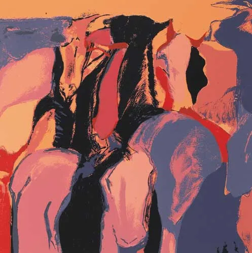 Noel Sheridan, GIDDY UP OLD PAINT (SET OF THREE), screen print on Fabriano paper (3 different states of the...