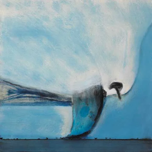 BLUE LANDSCAPE by Noel Sheridan, oil on canvas, offered May 2007