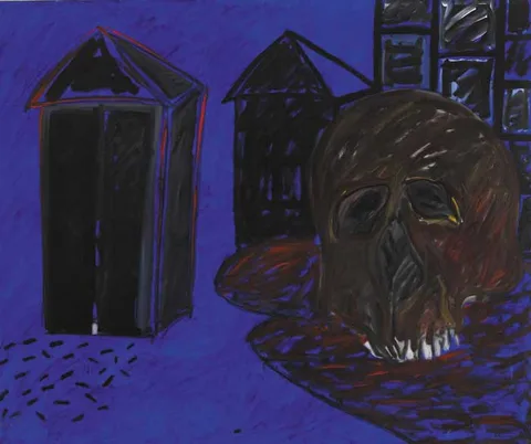 Michael Mulcahy, AN OLD STORY, 1986, oil on canvas