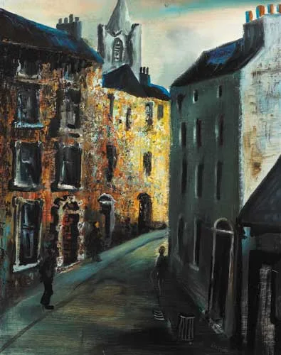 IN THE LIBERTIES by Séamus Ó Colmáin, oil on board, sold Nov 2007