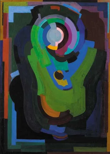 Evie Hone, CUBIST COMPOSITION, oil on canvas