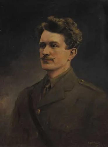 Leo Whelan, PORTRAIT OF THOMAS ASHE IN THE UNIFORM OF THE IRISH VOLUNTEERS, oil on canvas