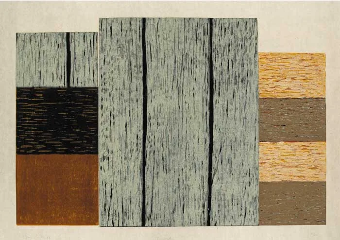 CONVERSATION by Sean Scully, 1986, woodcut on Okawara paper (no. 10 from an edition of 40), sold Sep 2007