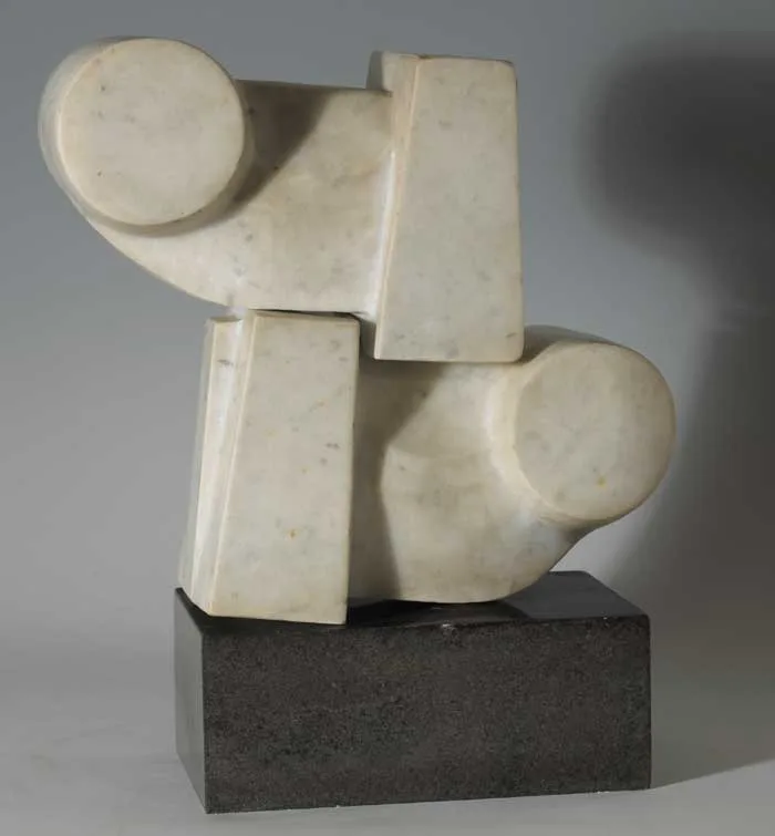 Patrick O'Sullivan, SOCKET PIECE, marble in two pieces with a limestone base