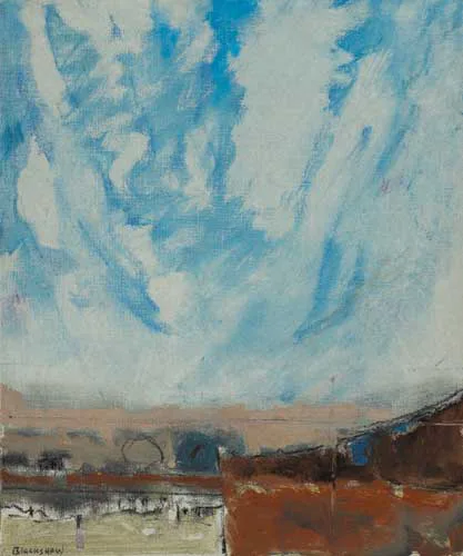 RIVER FIELD I by Basil Blackshaw, oil on canvas, sold Sep 2007