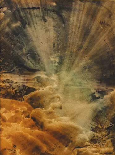 AURORA BOREALIS by Daniel O'Neill, watercolour, offered Sep 2007