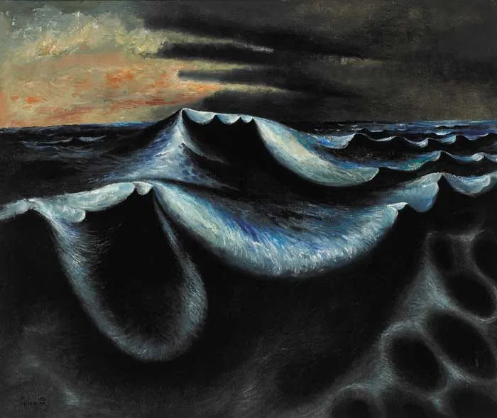 THE SEVENTH WAVE by Colin Middleton, 1946, oil on canvas, offered Sep 2007
