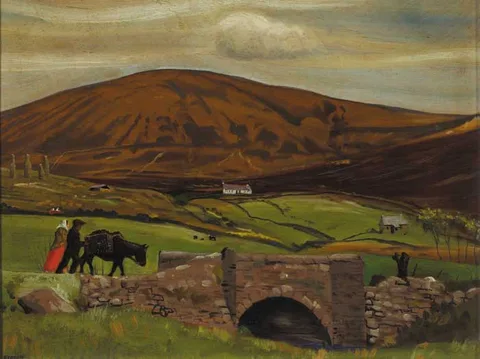 Harry Kernoff, KILBRIDE, COUNTY WICKLOW, 1933, oil on panel