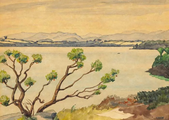ARBUTUS, KILLARNEY by Harry Kernoff, watercolour over pencil, offered Sep 2007