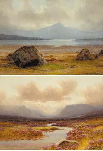 GANIAMORE FROM CARRIGART and THE GLENVEAGH HILLS, DONEGAL (A PAIR) by Captain George Drummond Fish, watercolour, offered Sep 2007