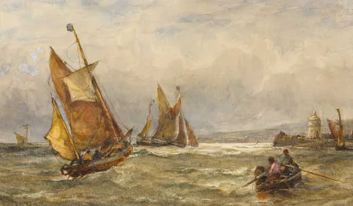 Edwin Hayes, RAMSGATE, watercolour with pen and ink on paper