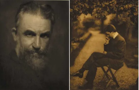 Alvin Langdon Coburn, PORTRAIT OF GEORGE BERNARD SHAW, 1908, vintage hand pulled photogravure
