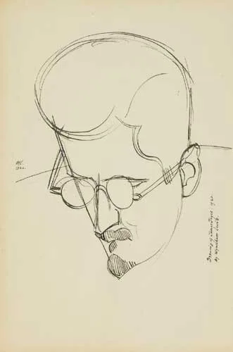 Wyndham Lewis, JAMES JOYCE, 1920, photolithograph
