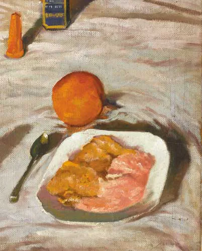 DESSERT by Patrick Leonard, oil on board, offered Sep 2007
