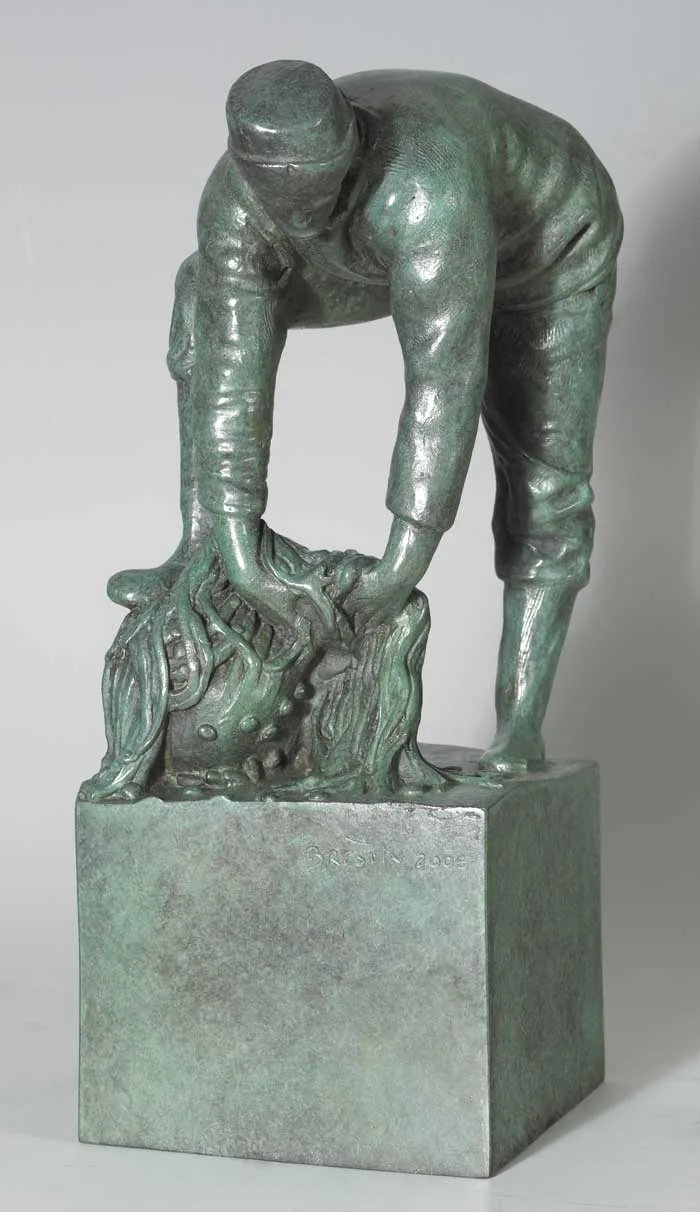 SHELL PICKER by Rory Breslin, bronze (unique), sold Sep 2007