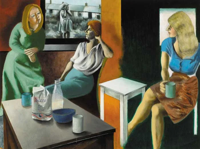 Marian Jeffares, BOREDOM, oil on canvas board