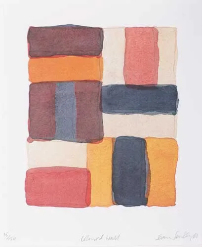 COLOURED WALL by Sean Scully, 2003, lithograph (no. 35 from an edition of 150), sold Apr 2007