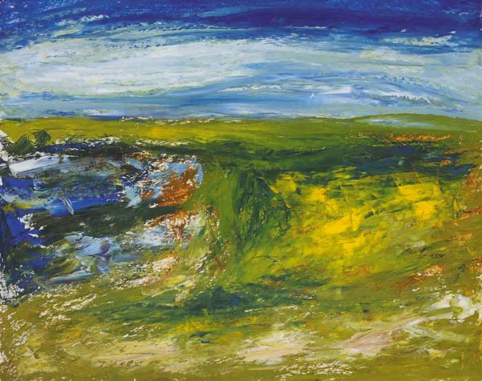 Seán McSweeney, BOGLAND SLIGO, 1983, oil on paper laid on board