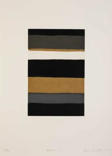 HORIZON I by Sean Scully, 2003, aquatint (no. 23 from an edition of 40), sold Apr 2007