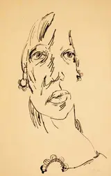 Colin Middleton, DRAWING (WOMAN'S HEAD)
