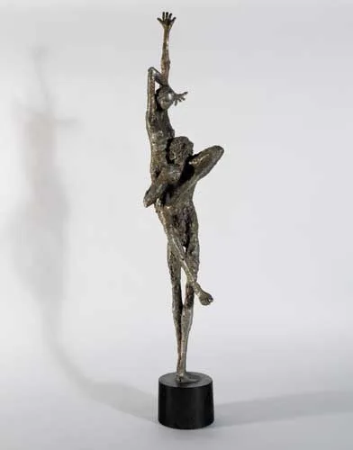 Rowan Gillespie, JOY OF LIVING, 1977, cast alloy on a granite base (no. 1 from an edition of 6)