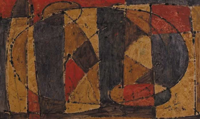 Camille Souter, THINGS INSIDE, 1957, watercolour on Kraft paper