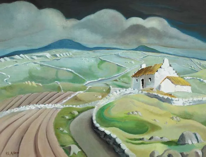 GALWAY LANDSCAPE by Harry Epworth Allen, oil on canvas, sold Apr 2007