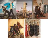 Seán Keating, ILLUSTRATIONS FOR THE 'PLAYBOY OF THE WESTERN WORLD', 1922-27 (SET OF FIVE)