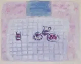 Neil Shawcross, STILL LIFE ON CHEQUERED CLOTH