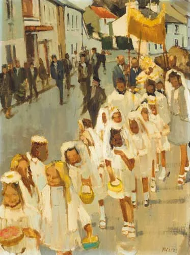 Cecil Maguire, CORPUS CHRISTI, ROUNDSTONE, 1974, oil on board