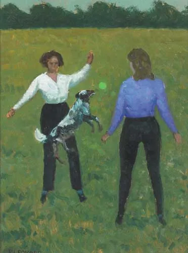 EVENING, SKERRIES by Patrick Leonard, 1979, oil on board, sold Dec 2006
