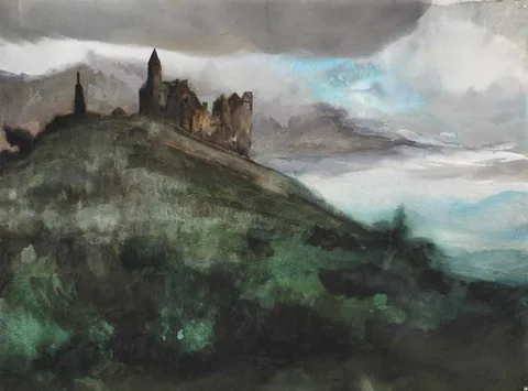Richard Elliott, THE ROCK OF CASHEL, 1995, watercolour