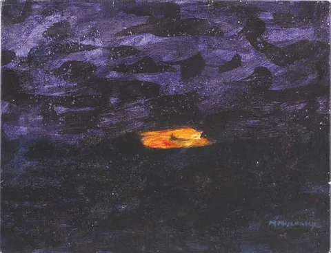 SEA AND SKY by Michael Mulcahy, 2002, acrylic on canvas, sold Dec 2006