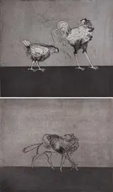 Elisabeth Frink, CHANTICLEER AND PERTOLOTE and CHANTICLEER AND THE FOX, 1972 (A PAIR)