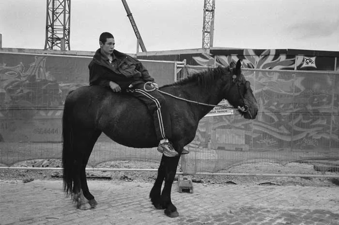 Andrew Ward, URBAN COWBOY, SMITHFIELD, DUBLIN, SEPTEMBER 2003, silver gelatin print