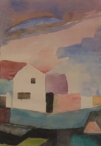 Dairine Vanston, HOWTH HARBOUR, watercolour on paper