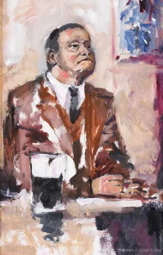 PINT OF GUINNESS by Dennis Orme Shaw, 1997, oil on board, sold Dec 2006