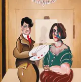 John Schwatschke, THE ARTIST WITH DAME LAURA MCFLABBART