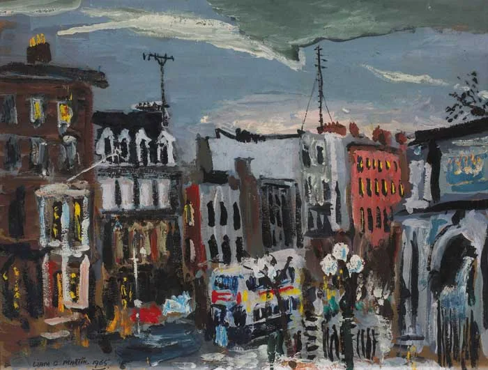 ST STEPHEN'S GREEN, DUBLIN by Liam C. Martin, 1965, oil on board, sold Dec 2006