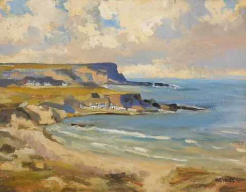 Henry Echlin Neill, PORT BRANDON, COUNTY ANTRIM, oil on canvas board
